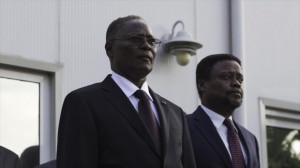 El presidente interino de Haití, Jocelerme Privert, y el primer ministro Fritz A. Jean.