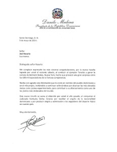 Carta de Medina a Joel Rosario