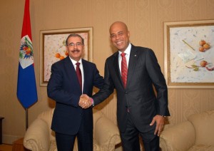 Danilo Medina y Michel Martelly.