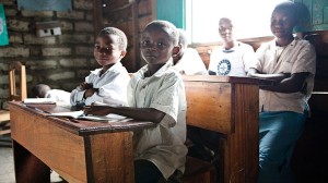 Estudiantes en África.