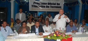 José Joaquín Domínguez Peña habla en actividad.