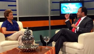 Rosario Espinal entrevistada por Salvador Holguín.