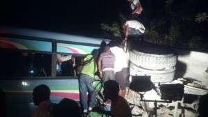 En el autobús viajaban 56 pasajeros.