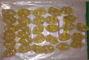 Droga incautada por la DNCD.