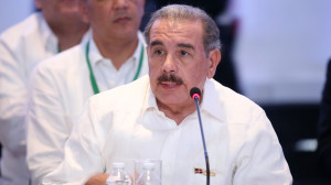 El presidente Danilo Medina habla en la Cumbre de Veracruz.