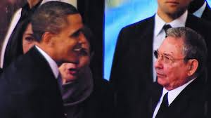 Barack Obama y Raúl Castro.