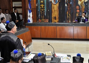 Francisco Domínguez Brito en la audiencia contra Félix Bautista.