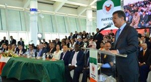 Leonel Fernández habla en actividad de alianza PLD y Moda.