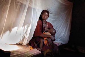 Afectados con malaria.