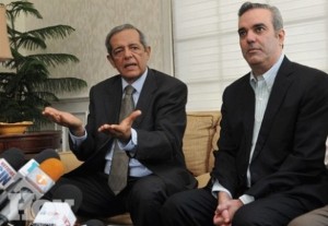 Hatuey Decamps y Luis Abinader.