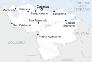 Mapa Venezuela.