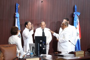 Abel Martínez es juramentada como presidente de la Cámara de Diputados.