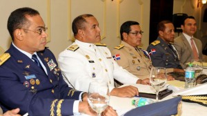 Los altos mandos militares que participaron en la reunión.