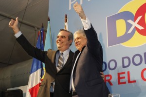 Luis Abinader y Eduardo Estrella.