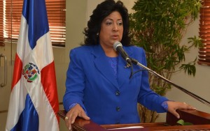 Cristina Lizardo, presidenta del Senado.