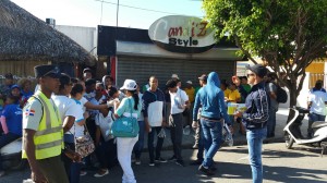 Participantes en la jornada contra el Dengue, Zika y Chikungunya.