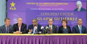 Miembros de la Comisión Nacional Electoral del PLD.