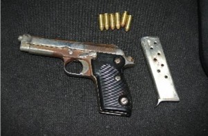 Pistola que usaba "El vividor".