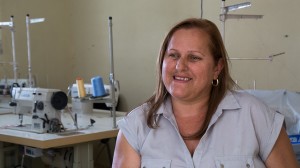 Una de las beneficiadas en Juncalito.