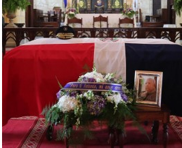 Féretro del general Antonio Imbert Barrera.