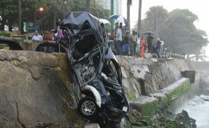 Jeepeta se precipitó al mar Caribe.