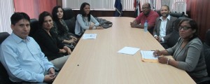 Representantes de RD y de Perú reunidos en la Procuraduría.