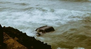 Vehículo cayó en el mar Caribe, en el Malecón.