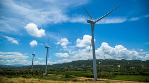 Molinos de viento para producir energía.