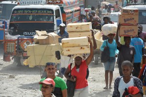 Miles de haitianos fueron afectados por Matthew.
