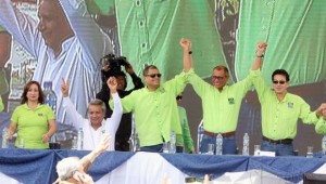 Rafael Correa y principales dirigentes de Alianza País de Ecuador.