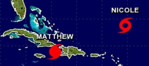 Trayectoria de Matthew.