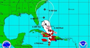 Trayectoria del huracán Matthew.