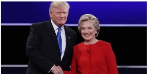 Donald Trump y Hillary Clinton en competencia en Estados Unidos.