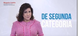 Margarita Cedeño, vicepresidenta de RD.