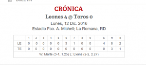 Box de Leones y los Toros.
