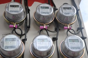 Contadores de electricidad.