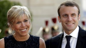 Emmanuel Macron y su esposa1