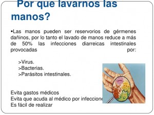 Info sobre lavado de manos.