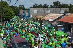 Participantes en Marcha Verde en Azua