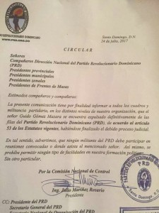 carta enviada a guido por julio maríñez