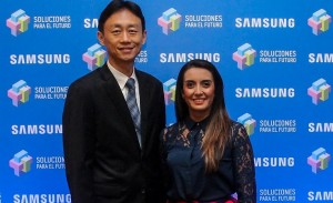 Fabian Ghim y Mónica Caucedo.
