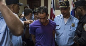 Víctor Alexander Portorreal en la audiencia por cuádruple crimen.