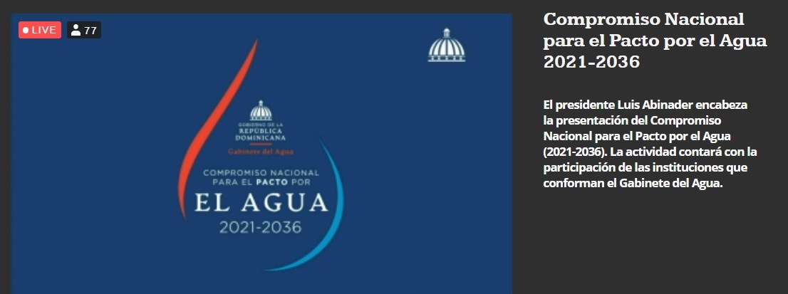 Compromiso Nacional para el pacto por el agua 2021-2036 