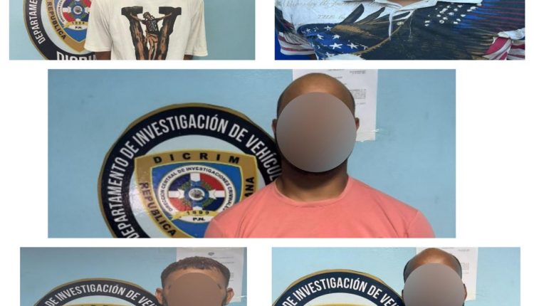 Detenidos por robo de vehículos.