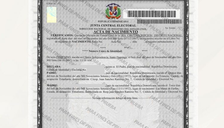 Nuevo formato de acta.