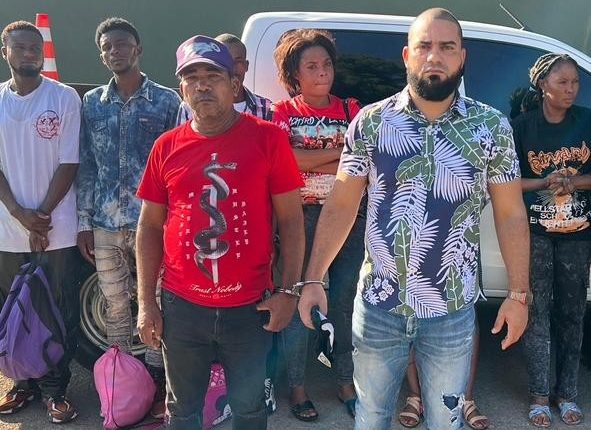 Joely Rafael Ventura Mejía cuando fue detenido con los indocumentados.