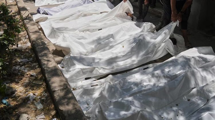 Algunos de los palestinos muertos cuando buscaban alimentos en Gaza.