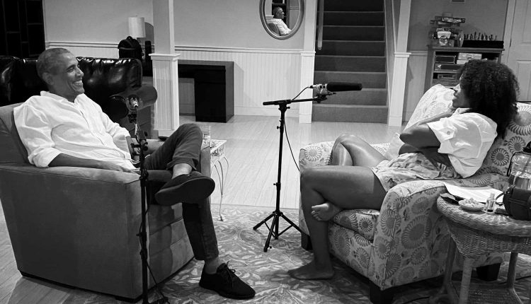 Barack Obama y su esposa Michel