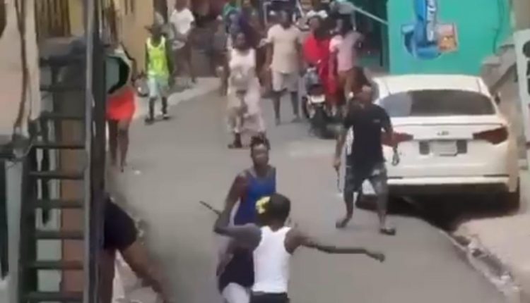 Incidente con machetes en el sector Isabelita.