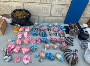 Droga incautada en Pedernales.